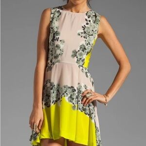 Shakuhachi 100% Silk Acid Bloom Kick Out Floral Sleeveless Dress Size Small